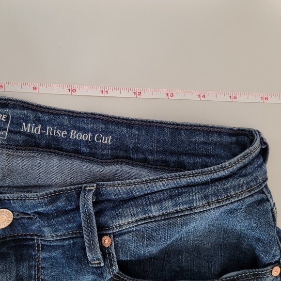 Levis Strauss Gold Signature Mid Rise Boot Cut Womens 14 Long - Picture 4 of 10